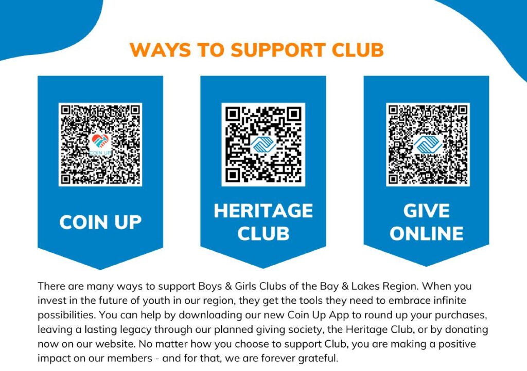 Embrace infinite possibilities at Boys & Girls Clubs of the Bay & Lakes Region as kids grow into their futures of success. Read more in the spring 2024 Club Connection edition.